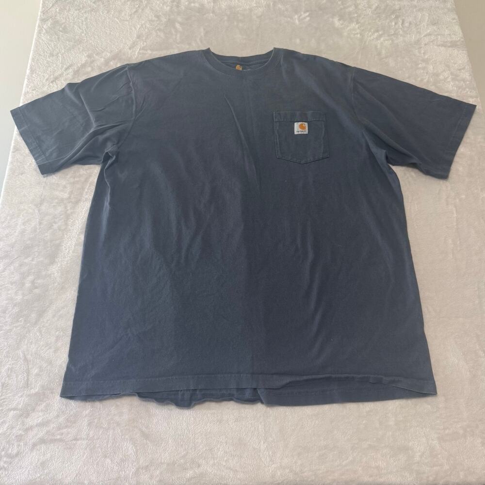 Carhartt Men's Original Fit Short‎ Sleeve Crew Neck T-Shirt 2XL Tall Gray Cotton